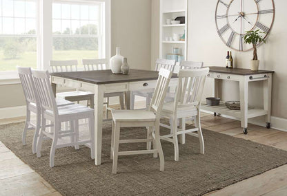 Steve Silver - Cayla 7PC Counter Dining Set - White Chair - CY5454TW7PC veiw 4