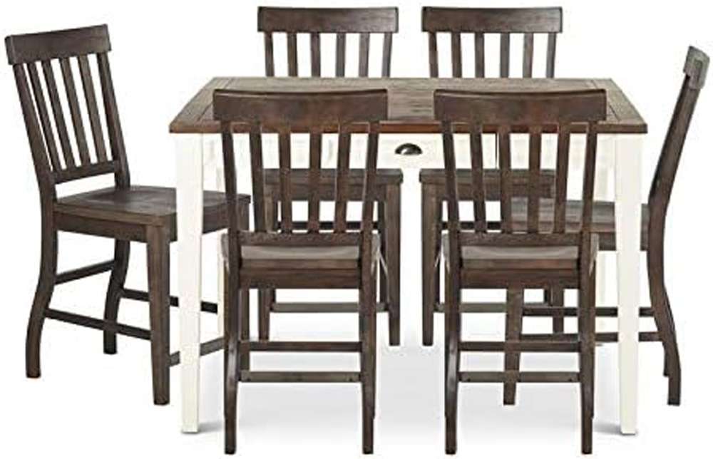 Steve Silver - Cayla 7PC Counter Height Dining Set - Dark Oak Chair - CY5454TK7PC veiw 1