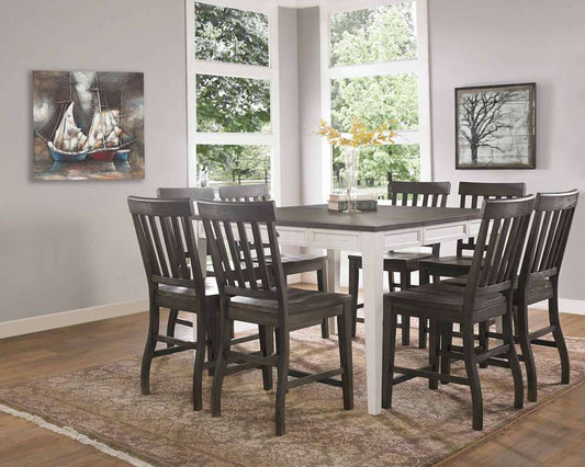 Steve Silver - Cayla 9 Pc Counter Height Dining Set - Dark Oak Chairs - CY5454TK9PC veiw 1