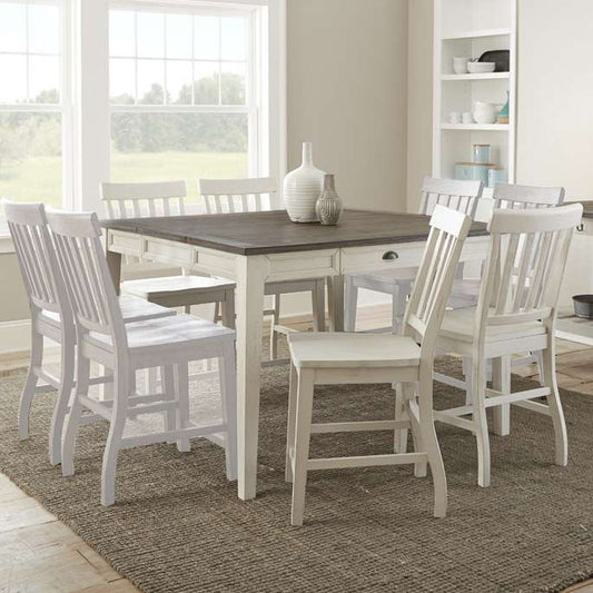 Steve Silver - Cayla 9 Pc Counter Height Dining Set - White Chairs - CY5454TW9PC veiw 1