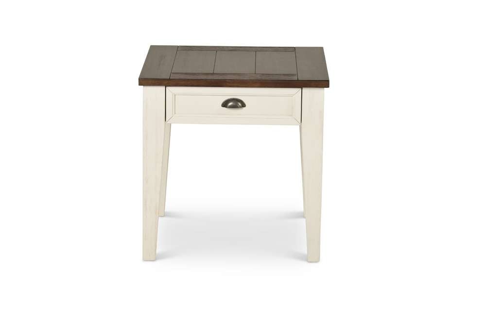 Steve Silver - Cayla End Table Dark Oak/White - CY100EKW veiw 1