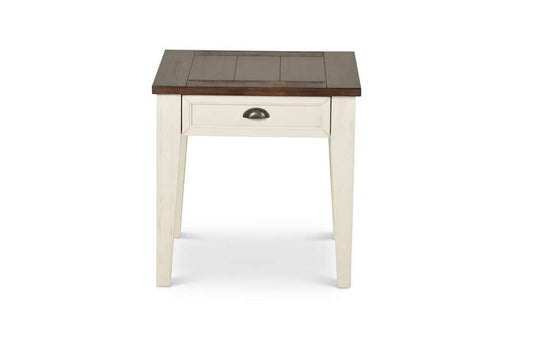 Steve Silver - Cayla End Table Dark Oak/White - CY100EKW veiw 1