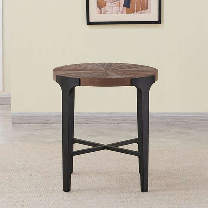 Steve Silver - Chevron 22-inch Round End Table - CH200E veiw 4