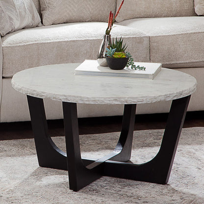 Steve Silver - Chrissy White Marble Top Cocktail Table - CH200WRC view 5