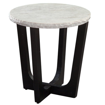 Steve Silver - Chrissy White Marble Top End Table - CH200WRE view 2