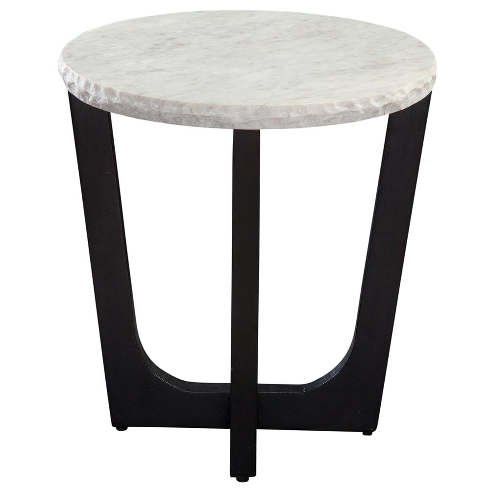 Steve Silver - Chrissy White Marble Top End Table - CH200WRE view 3