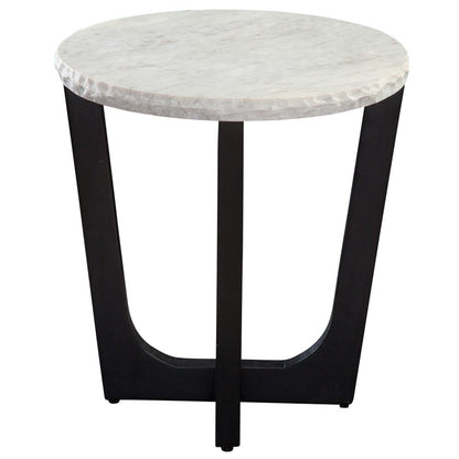 Steve Silver - Chrissy White Marble Top End Table - CH200WRE view 3