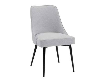 Steve Silver - Colfax 5PC White Top and Black Base Dining Set With Stone Chair - CF450WMTKDB-D5PC-S veiw 3