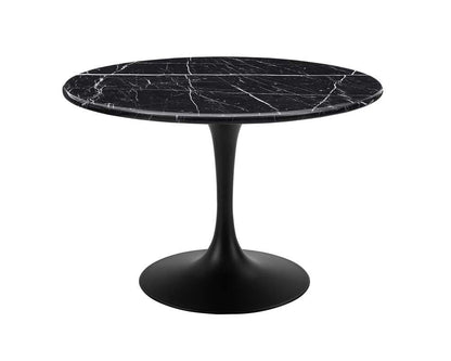 Steve Silver - Colfax 5PC White Top and Black Base Dining Set - Blue Chair - CF450WMTKDB-D5PC-N veiw 3