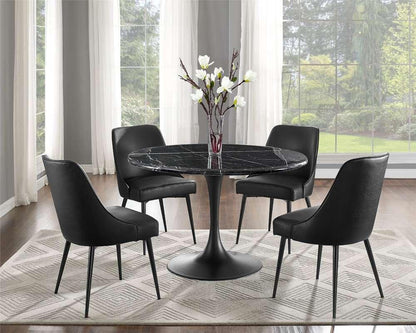 Steve Silver - Colfax 7PC Black Top and Black Base Dining Set With Black Chair - CF450KDBMT-D7PC-B veiw 4