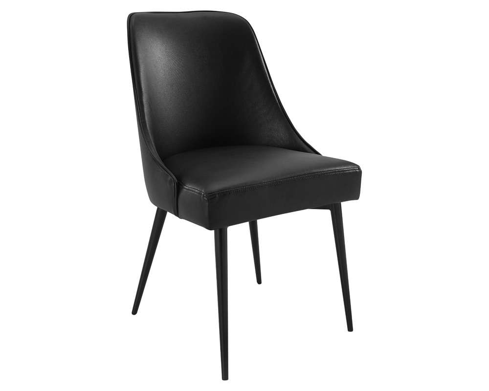 Steve Silver - Colfax 7PC White Top and Black Base Dining Set With Black Chair - CF450WMTKDB-D7PC-B veiw 3