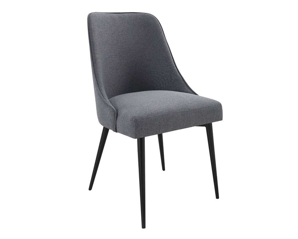 Steve Silver - Colfax 7PC White Top and White Base Dining Set - Charcoal Chair - CF450WDBMT-D7PC-C veiw 2