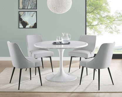 Steve Silver - Colfax White Marquina Marble Dining Set - CF450WDBMTSS5PC veiw 1