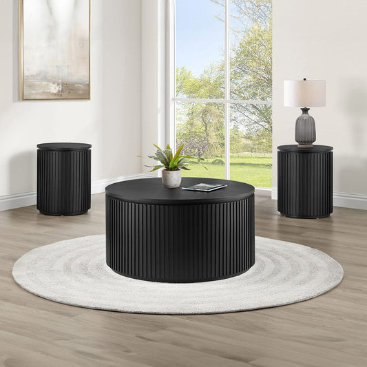Steve Silver - Colvin 3-Piece Table Set, Black Finish - COL100K-2E-3PC view 1