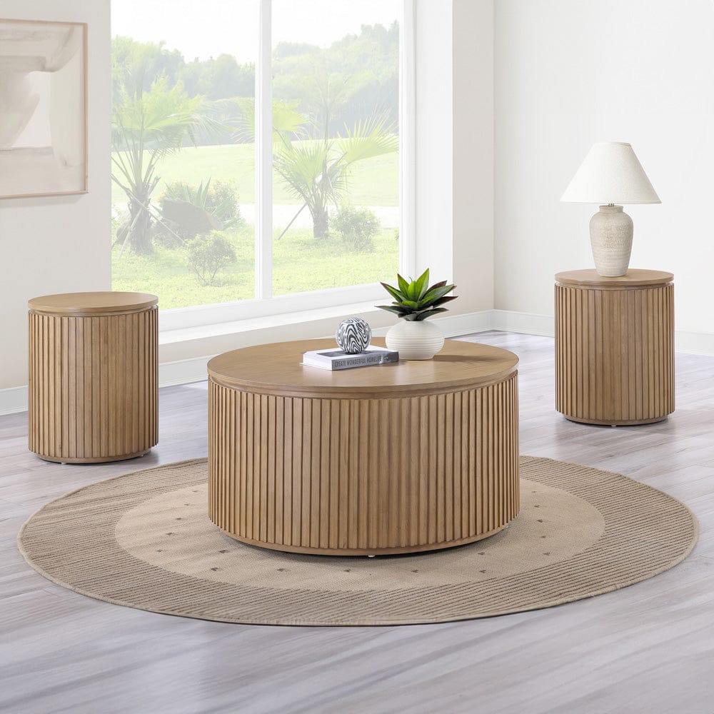 Steve Silver - Colvin 3-Piece Table Set, Toffee Finish - COL100N-2E-3PC view 1