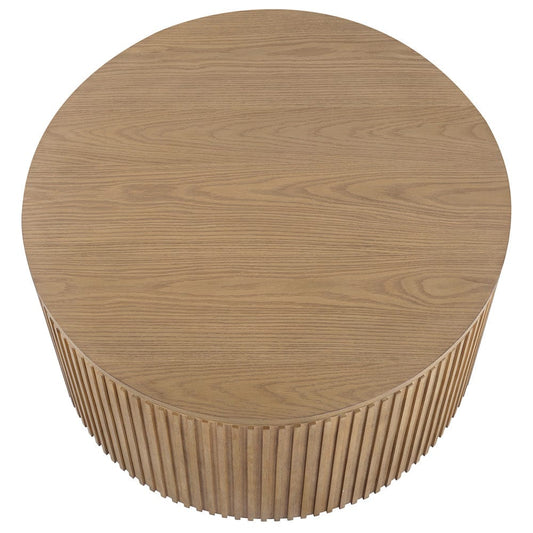 Steve Silver - Colvin 36" Round Coffee Table, Toffee Finish - COL100NC view 2