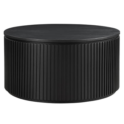 Steve Silver - Colvin 36" Round Coffee Table with Casters, Black Finish - COL100KC view 1