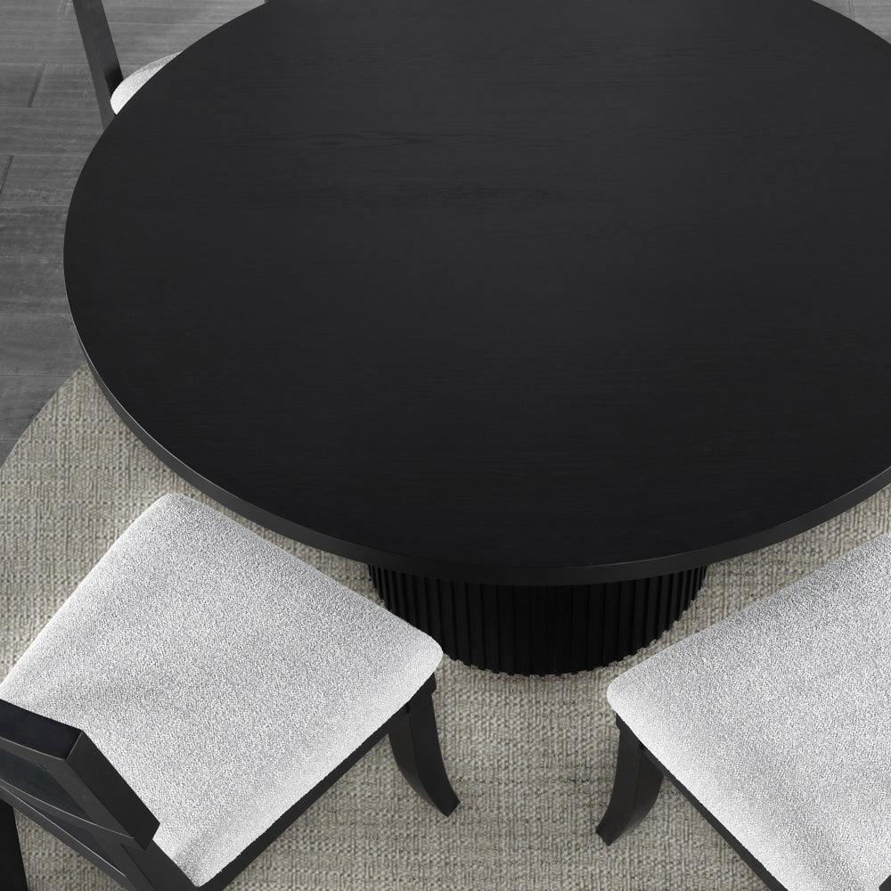 Steve Silver - Colvin 52" Round Dining Table, Black - COL500K-TTTB view 4