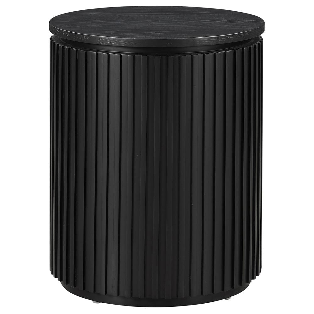 Steve Silver - Colvin Round End Table, Black Finish - COL100KE view 1