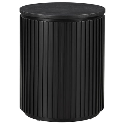 Steve Silver - Colvin Round End Table, Black Finish - COL100KE view 1
