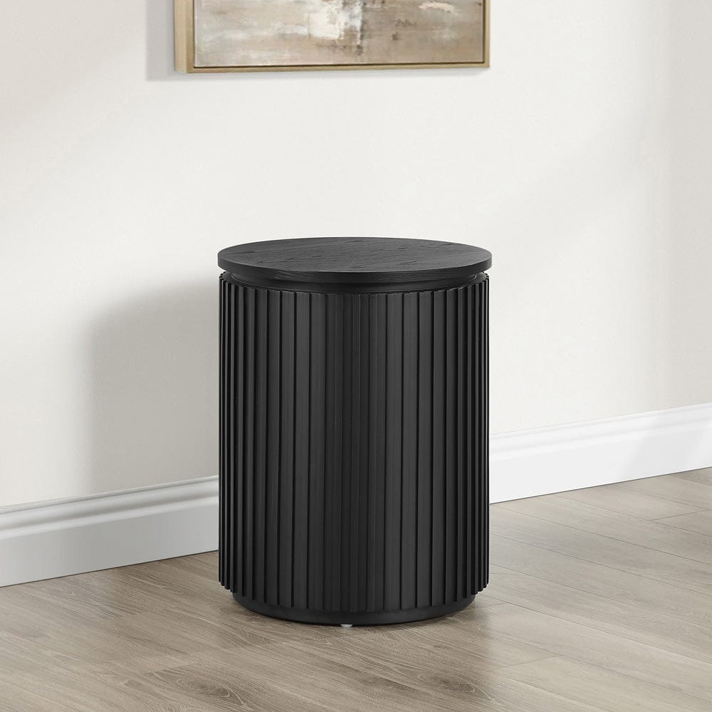 Steve Silver - Colvin Round End Table, Black Finish - COL100KE view 4