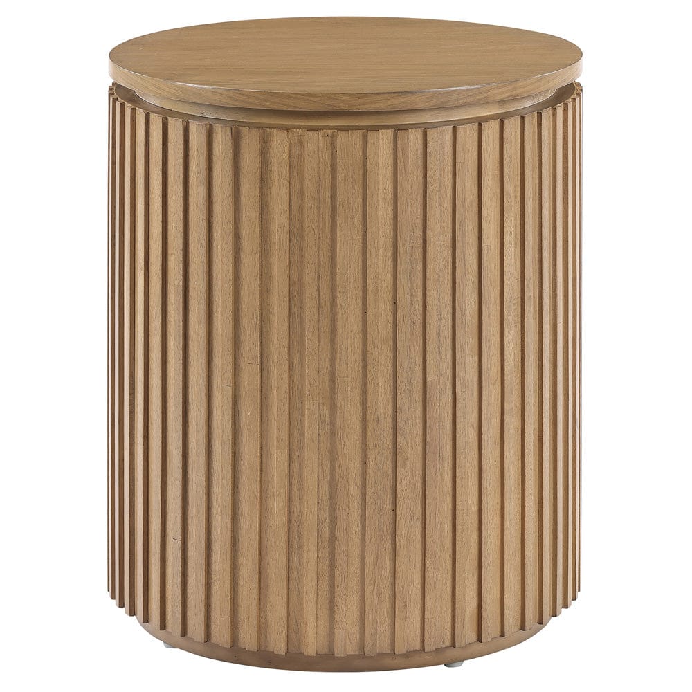 Steve Silver - Colvin Round End Table, Toffee Finish - COL100NE view 1
