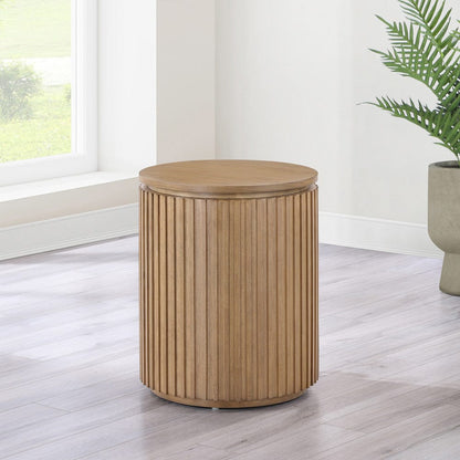 Steve Silver - Colvin Round End Table, Toffee Finish - COL100NE view 3