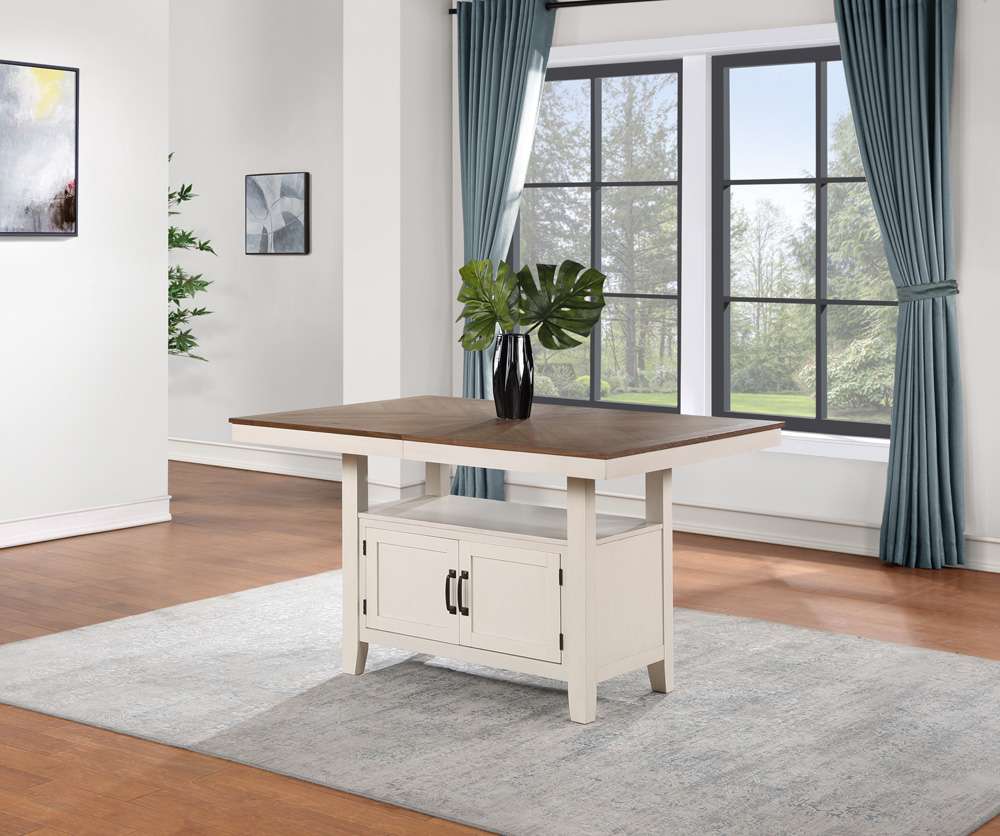 Steve Silver - Counter Table with 20-inch Leaf - Brown - HY500PTB veiw 5