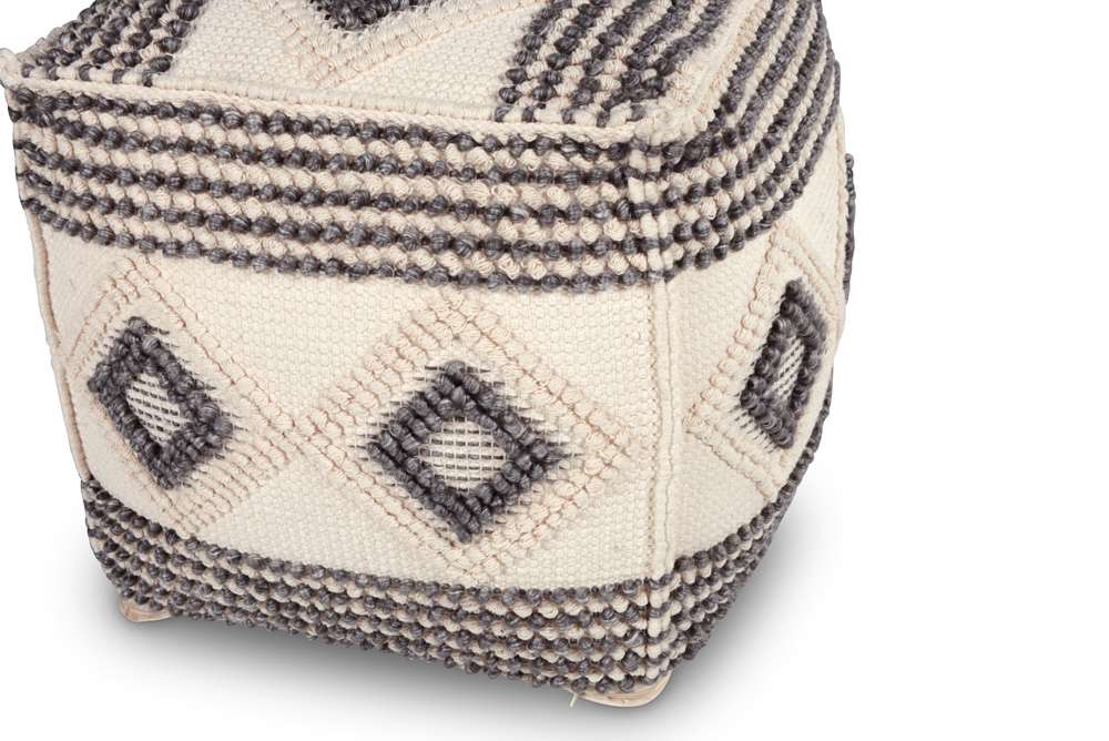 Steve Silver - Dalia Handwoven Pouf - DL180P veiw 3