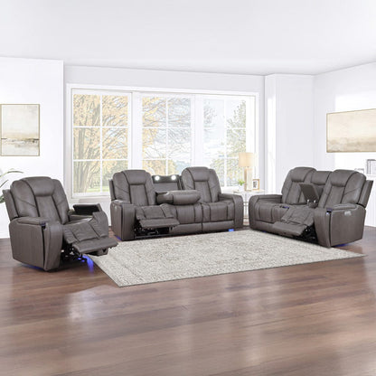 Steve Silver - Daniel 3-Piece Triple-Power Leather Recl - DAE800-3PC view 8
