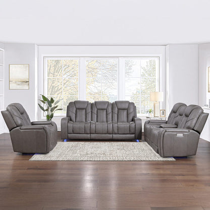 Steve Silver - Daniel 3-Piece Triple-Power Leather Recl - DAE800-3PC view 9