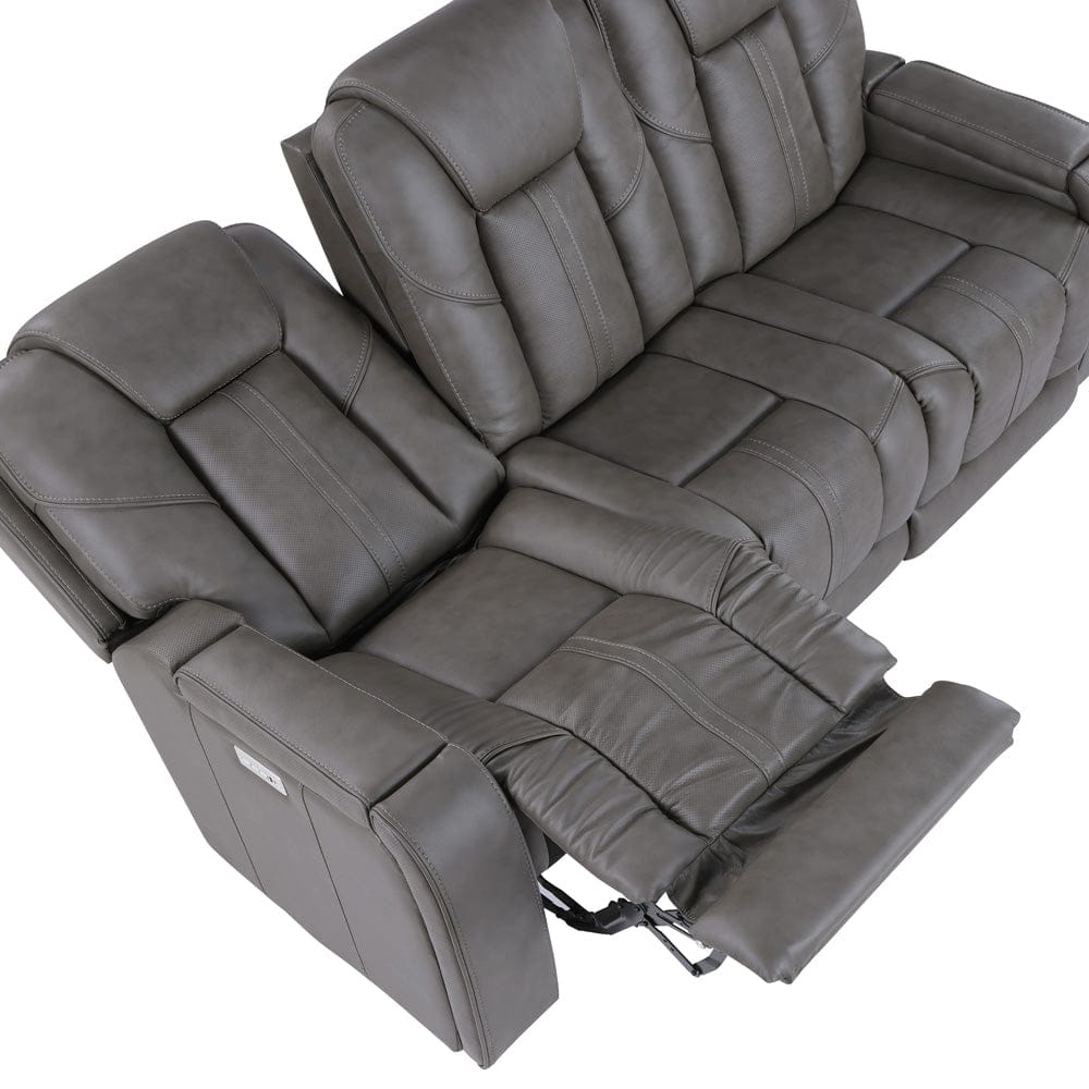 Steve Silver - Daniel Triple Power Leather Theater Sofa - DAE800S view 4