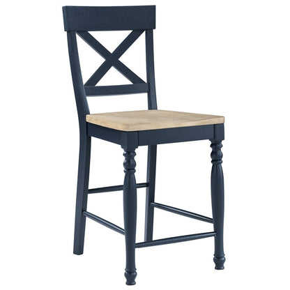 Steve Silver - Darcy 5-Piece Counter Dining Set Blue - DAR500B-C5PC view 3
