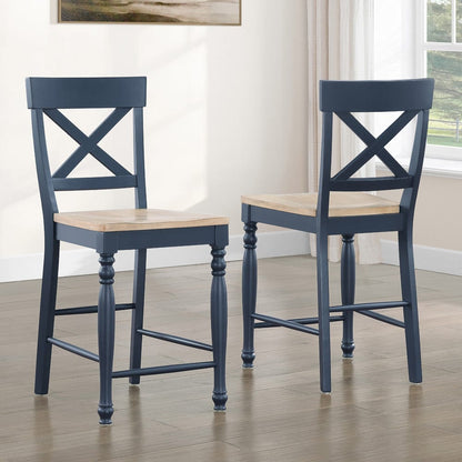 Steve Silver - Darcy 5-Piece Counter Dining Set Blue - DAR500B-C5PC view 9