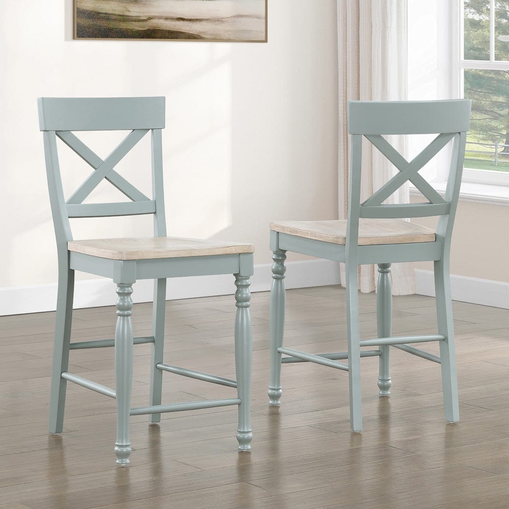 Steve Silver - Darcy 5-Piece Counter Dining Set Green - DAR500E-C5PC view 9
