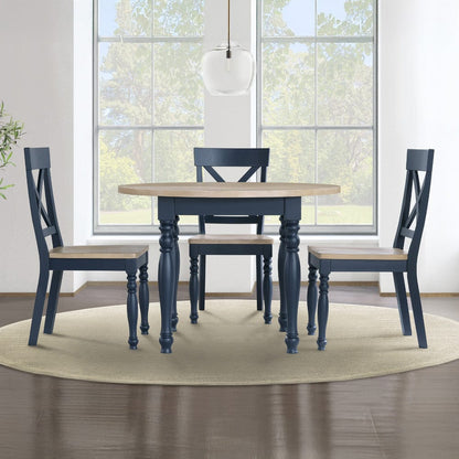 Steve Silver - Darcy 5-Piece Dining Set Blue - DAR4242B-D5PC view 9