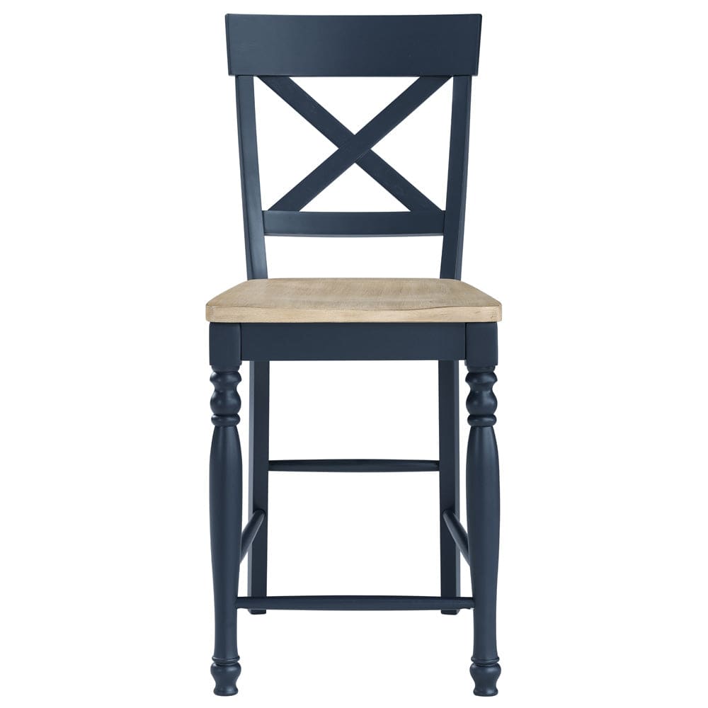 Steve Silver - Darcy Blue Counter Chair (Set of 2) - DAR500BCC view 2