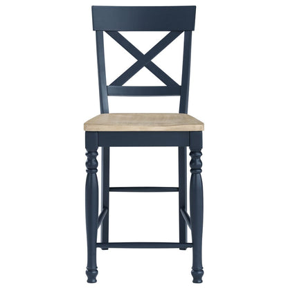 Steve Silver - Darcy Blue Counter Chair (Set of 2) - DAR500BCC view 2
