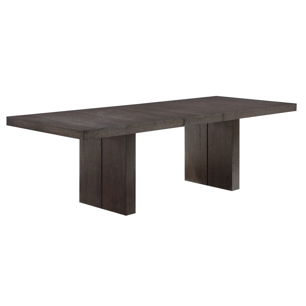 Steve Silver - Evan 5-Piece 78-96-inch Table Set with White Linen-Look Chairs - EVA500NW-D7PC view 2