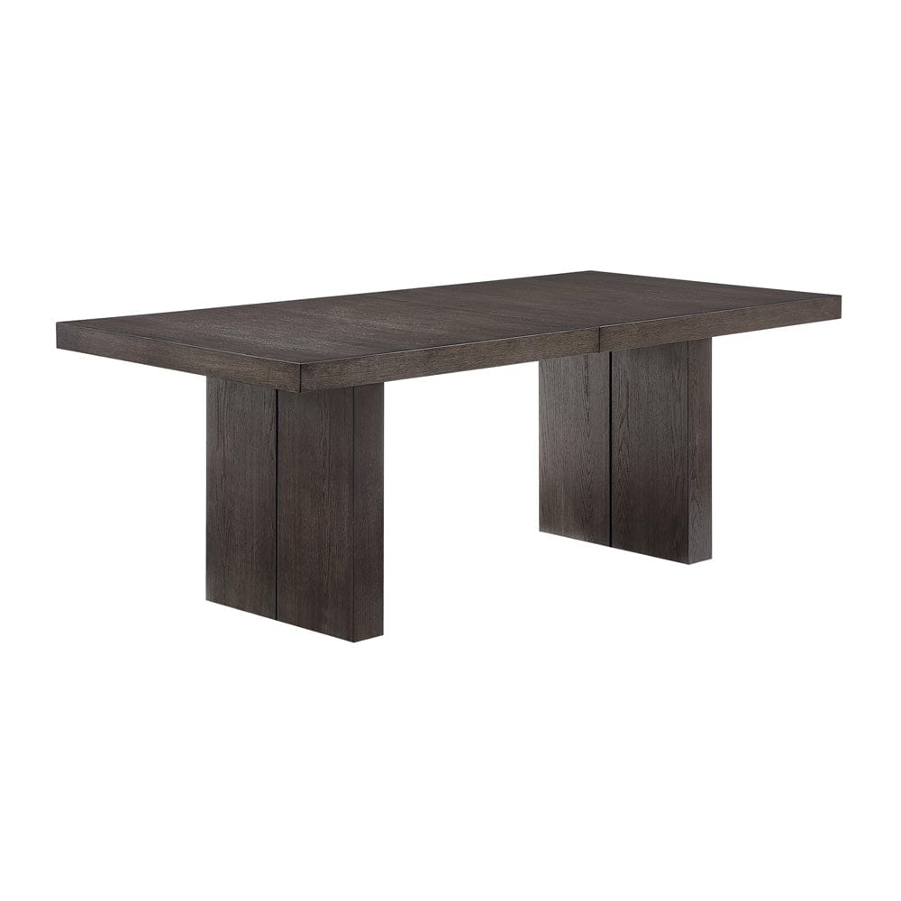 Steve Silver - Evan 78-96-inch Dining Table w/18-inch Leaf, 4 Eggshell Chairs, Bench - EVA500NW-D6PC view 3