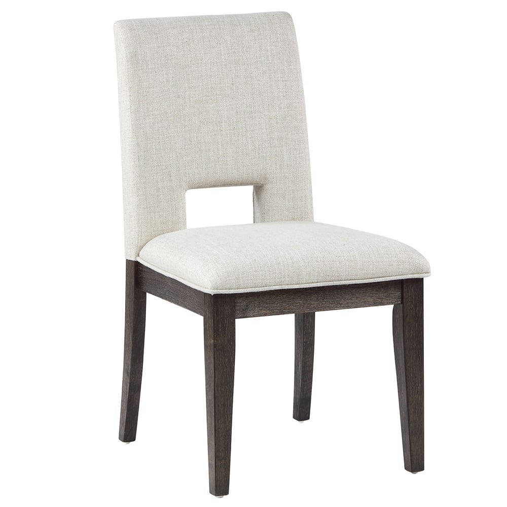 Steve Silver - Evan 78-96-inch Dining Table w/18-inch Leaf, 4 Eggshell Chairs, Bench - EVA500NW-D6PC view 5