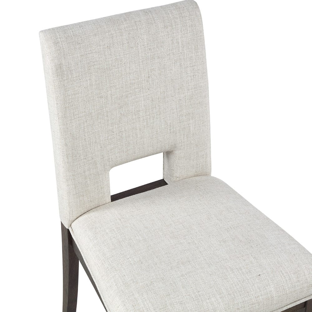 Steve Silver - Evan 78-96-inch Dining Table w/18-inch Leaf, 4 Eggshell Chairs, Bench - EVA500NW-D6PC view 7