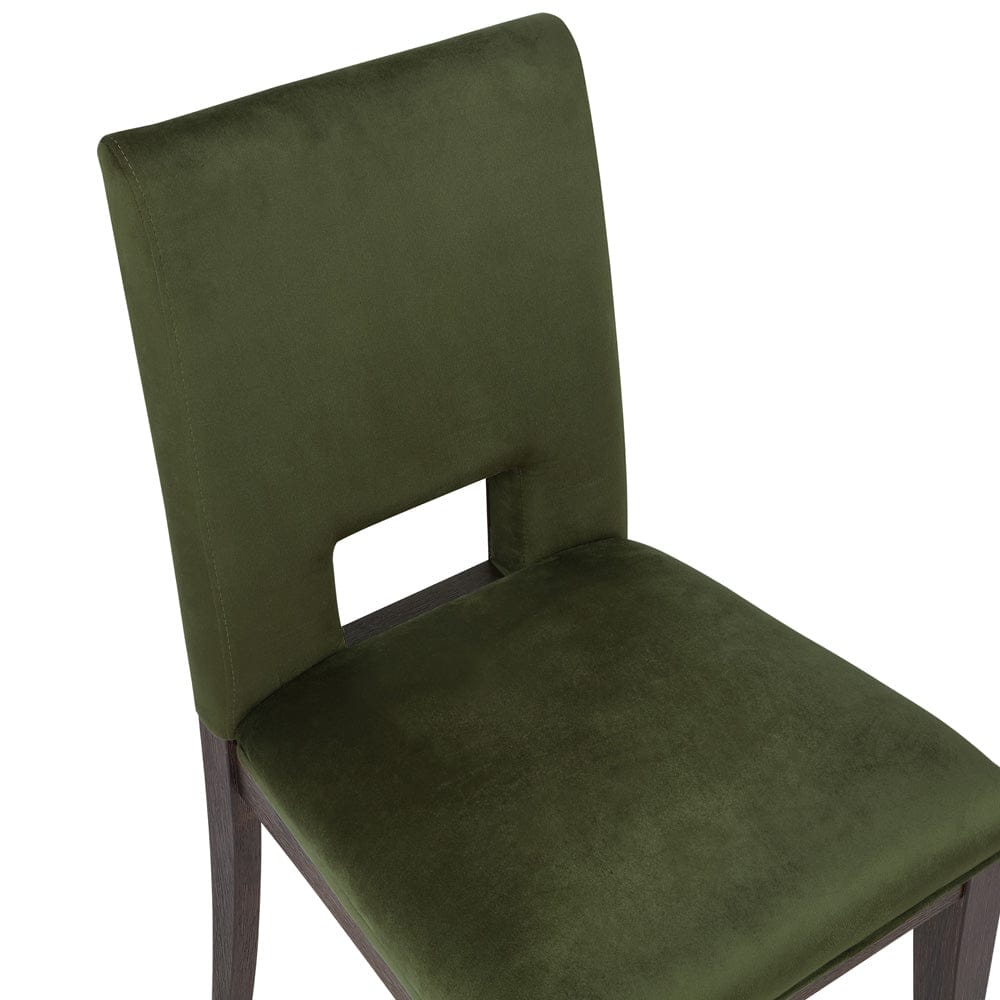 Steve Silver - Evan 78-+96-inch Dining Table w/18-inch leaf, 4 Emerald Side Chairs - EVA500NE-D7PC view 6