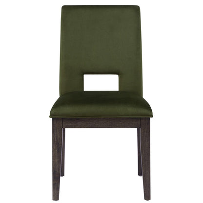 Steve Silver - Evan Green Velvet Side Chair (Set of 2) - EVA500NES view 2