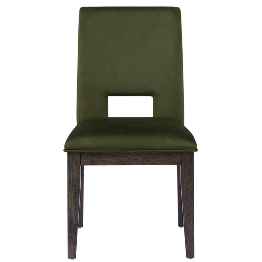 Steve Silver - Evan Green Velvet Side Chair (Set of 2) - EVA500NES view 2