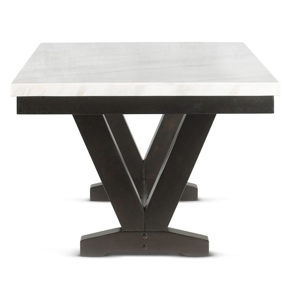 Steve Silver - Finley White Marble Top Dining - FL500WT view 2