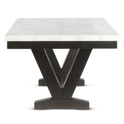 Steve Silver - Finley White Marble Top Dining - FL500WT view 2