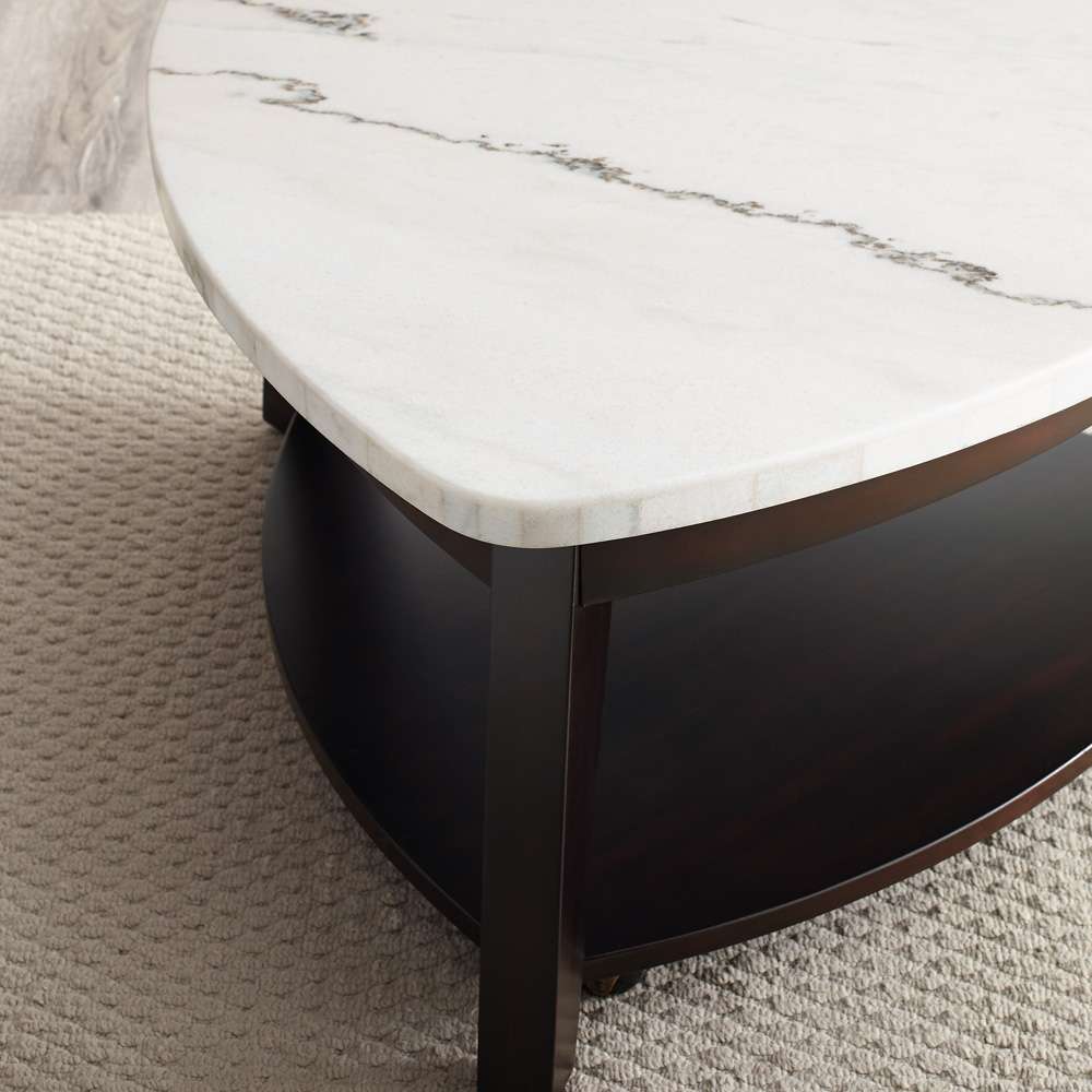Steve Silver - Francies White Marble 3 Piece Occasional Set - FC3403PC veiw 5