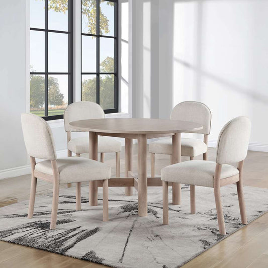 Steve Silver - Gabby 5-Piece Dining Set (Round Table, 4 Side Chairs) - GAB4848-5PC veiw 1