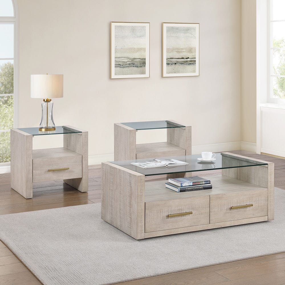 Steve Silver - Garland Blonde 3-Piece Table Set - GA100T-2E-3PC view 1